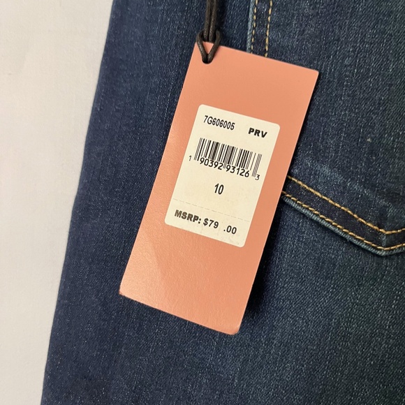 NWT Jen7 by 7 for All Mankind Raw Hem Mid Denim Shorts W/ Sculpting Panel - Picture 12 of 12